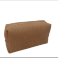Cosmetiquera Grande Texturizada Camel