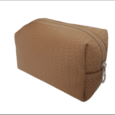 Cosmetiquera Grande Texturizada Camel